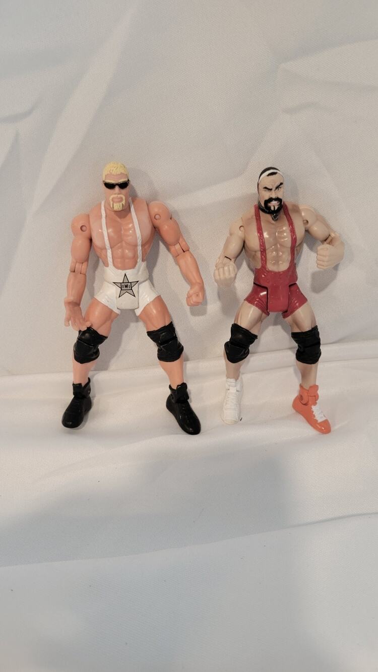 WWE WWF WCW Steiner Brothers Rick Scott Steiner Wrestling Figure Lot of 2